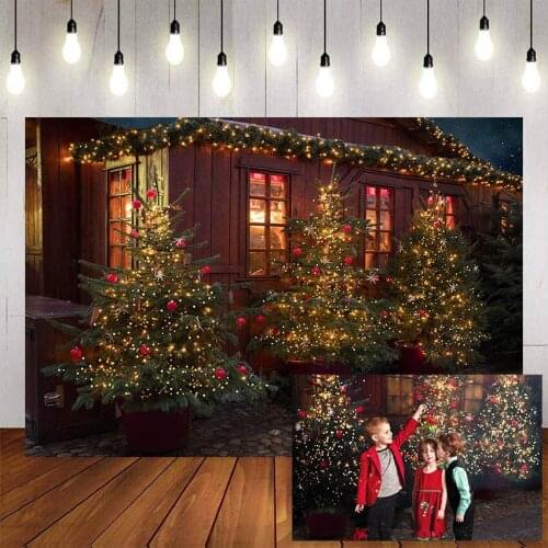 Mehofond Merry Christmas Photography Background Sparkling Christmas Tree Happy New Year Backdrop Decor Photo Studio Backdrop