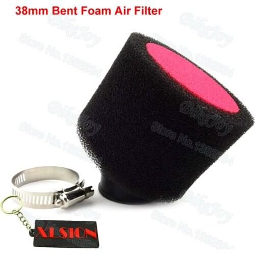 38mm Bent Air Filter Sponge Foam Cleaner for XR50 CRF50 70cc 110cc 125cc Pit Dirt Bike ATV Quad Buggy Go Kart Scooter Motorcycle
