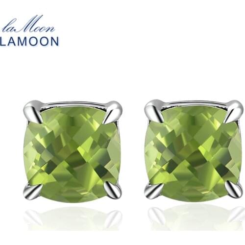 LAMOON Women's Silver Earrings