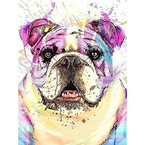 Oil Color Cartoon Tamasca Dog Diamond Painting Round Full Drill Nouveaute DIY Mosaic Embroidery 5D Cross Stitch Animal Picture