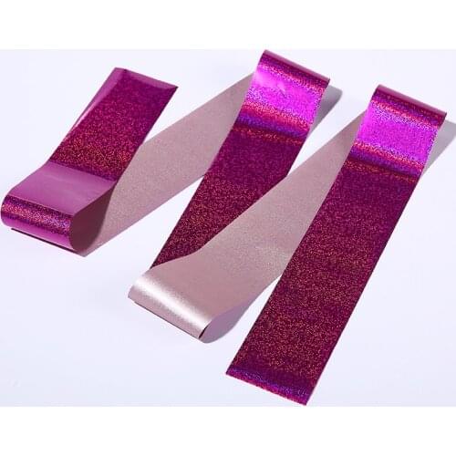 New 1 pc 100*4cm Nail GALAXY Holo Flake Sticker Purple Pattern Design DIY Manicures Tool Nail Transfer Holographic Foil Sticker