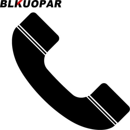 BLKUOPAR for Phone Icon Car Stickers Creative Waterproof Decals Scratch-Proof Caravan Motorcycle Decor Car Door Protector