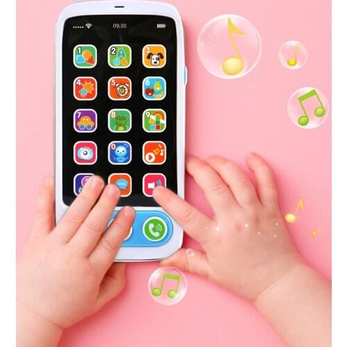 New Kids Smart Charging Phone Toy Music Sound Light Simulation Mobile Children Creativity Early Educational Toy