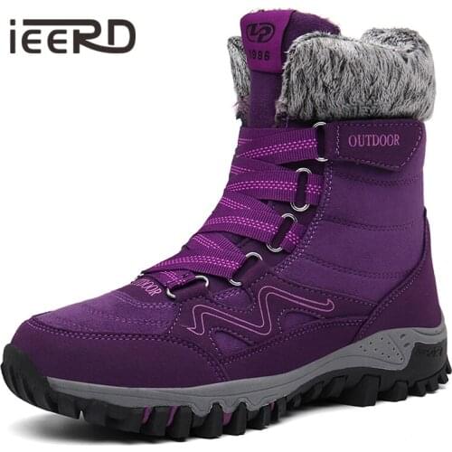 Super Warm Boots Men Snow Boots Mid-Calf Outdoor Men Winter Boots Waterproof Keep Warm High Boots Men Botas Hombre