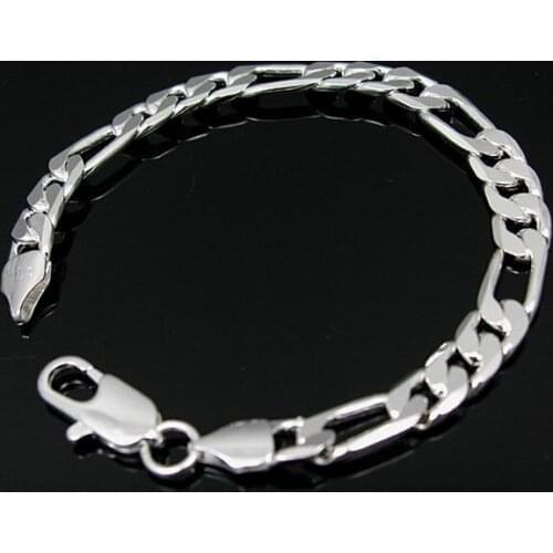 Wholesale fashion jewelry Bracelets , M925 Silver color Bracelets & bangles . Nice Jewelry. Good Quality B61