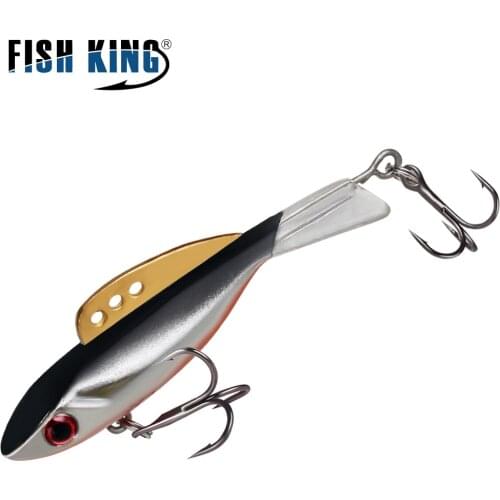 FISH KING Winter Ice Fishing Lure Balancer 3D Eyes Jig Bait Hard Lure Jigging Balanced Fishing Bait For Catching Perch and Pike