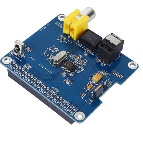 SC07 Raspberry Pi HIFI DiGi+ Digital Sound Card I2S SPDIF Optical Fiber for Raspberry pi 3 2 model B B