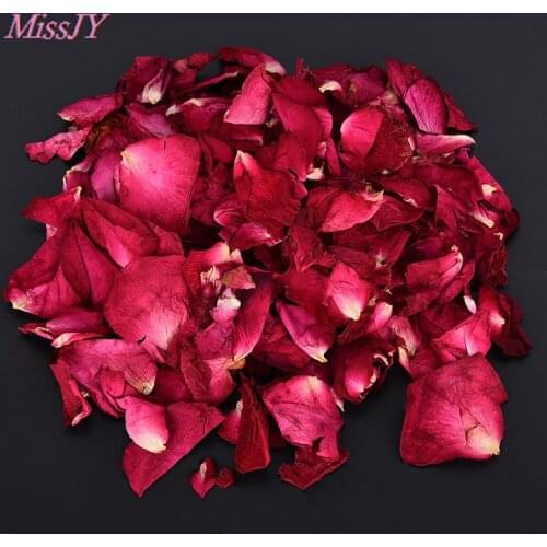 50g/100g Dried Rose Petals Natural Dry Flower Fragrant Bath Spa Whitening Bath Beauty Body Foot Skin Care Wedding Supplies