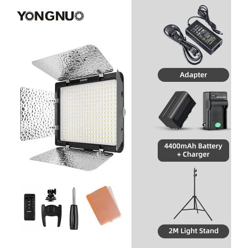Yongnuo YN300 III YN300III 3200k-5500K CRI95 Camera Photo LED Video Light Optional with AC Power Adapter + NP770 Battery KIT