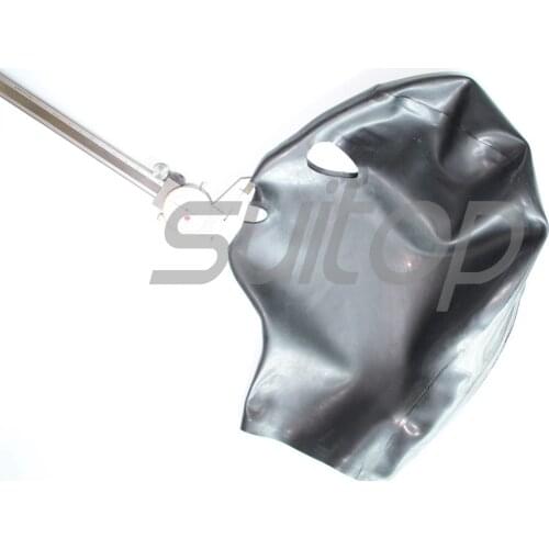Heavy 0.6mm thickness Suitop fetish latex hood for women