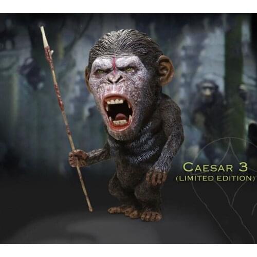 In Stock Soft Vinyl Defo- Real Series Statue 1/6 Caesar 3 SA6038 Figure Scene Accessories Model 15cm Full Set for Fans Gifts