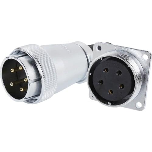 ZHQCN WS40 TQ+Z Waterproof M40 5 9 15 16 26 31 Pin Automotive Solar Soldering Panel Electrical Aviation Connector Quick Adapter