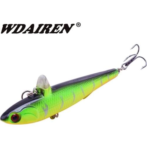 1Pcs 90mm 14g Sinking Pencil Fishing Lure 3D Eyes Minnow Artificial VIB Hard Bait Bass Pike Shad Lures Fishing tackle WD-269