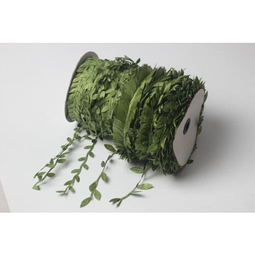 20M Wedding decorations green cane leaf handmade wove garlands simulation silk cloth Garland