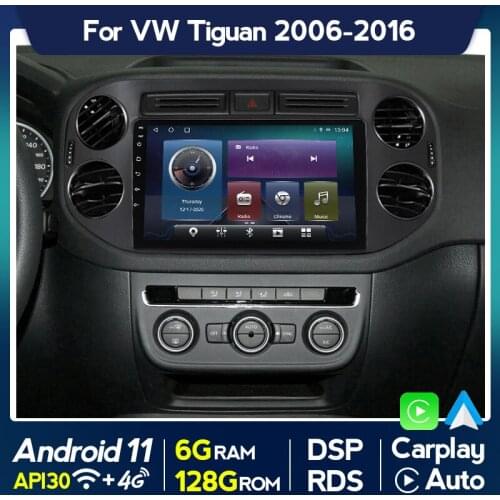 9'' IPS Car Radio For VW Volkswagen Tiguan 1 NF 2006 - 2016 Multimedia Video Player Navigation GPS Android 11 No 2din 2 din dvd