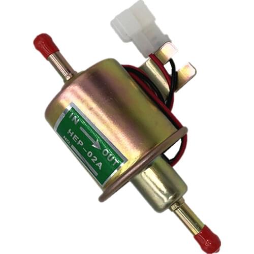 Free Shipping Low Pressure Universal Diesel Petrol Gasoline Electric Fuel Pump HEP-02A 12V For Car Motorcycle