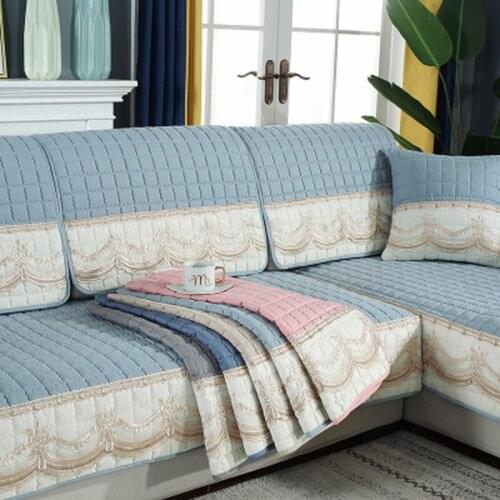 Sofa Cover Jacquard Sofa Cushion Four Seasons Sofa Towel L-shaped Sofa Multi-size for Living Room Decor Non-slip Couch Slipcover