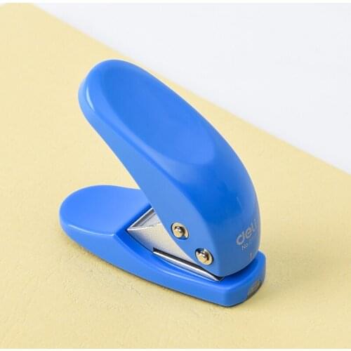 Deli Single Hole Puncher Manual Paper Puncher Full Metal Binding Double Hole Punch School Office Supplies Stationary Puncher