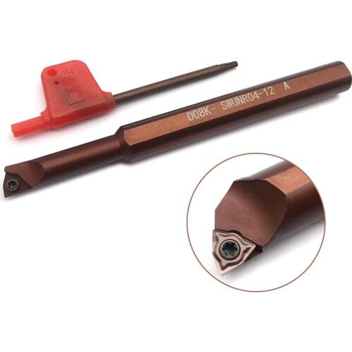 1PC D08K SWUNR04 Spring Steel Internal Turning Tool Holder High Quality CNC Cutting Lathe Tools For WNMG040304 Carbide Inserts