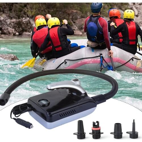 15 PSI Electric Air Pump Portable 12 Volt Quick Air Inflator with Digital LCD Display for Inflatable Stand Up Paddle Board Boat