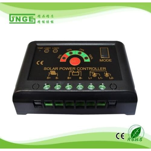 JNGE Brand 12/24v auto 15A Solar Charge Controller LED Display Solar Cell Panel Charge Battery for Solar Kit Solar Lighting