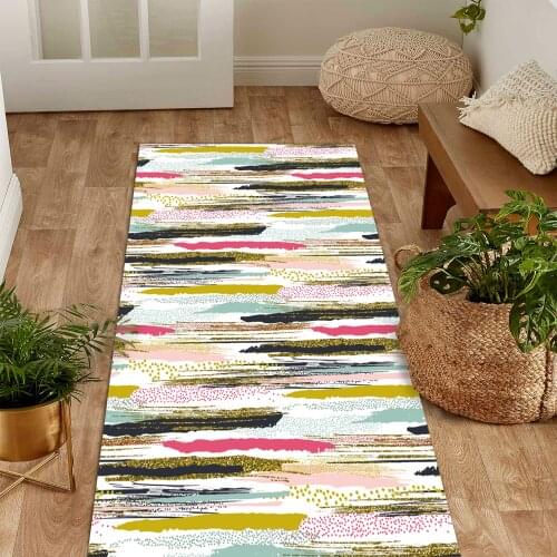 White color colorful pink yellow shapes ethnic patterned carpet modern carpet ethnic rugs free shipping soft textured carpet