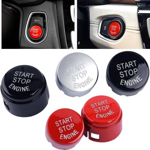 ABS Plastic Car Start Stop Engine Button Switch Cover 61319153832 Fit for BMW 5 6 7 F01 F10 F11 F20 F21 F30 F31 2015