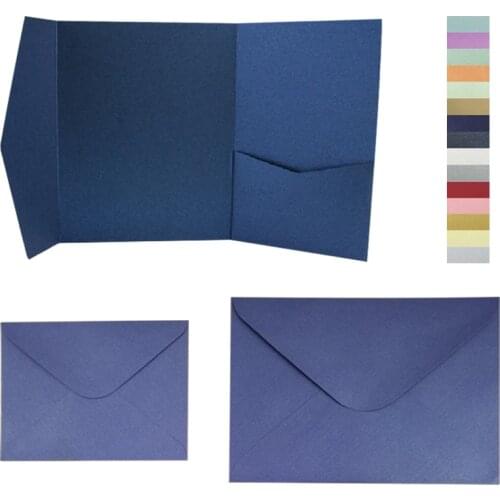Many colors 25pcs/lot signature pocket envelop with matching envelop set free shipping