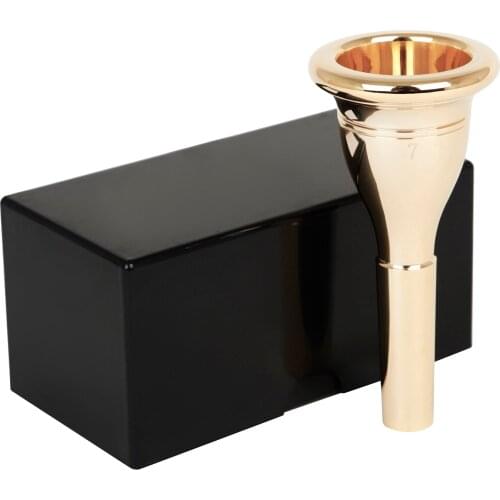 Tuba Mouthpiece Solid Durable Brass Construction Gold Plated Musical Instrument Accessories