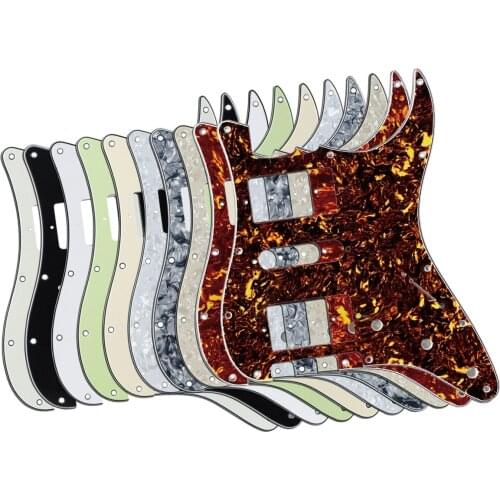 11 Holes Strat Pickguard HSH Guitar Scratch Plate with Screws For American / Mexican Standard FD Strat Guitar Parts