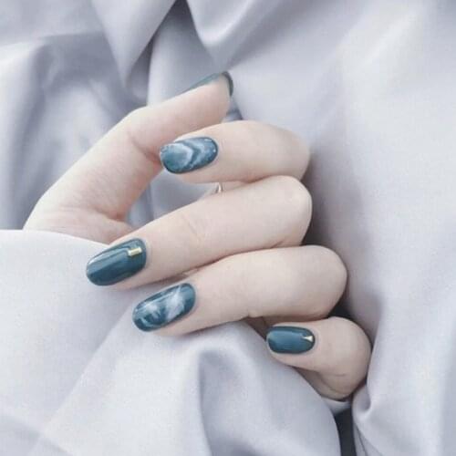 Nail Art Stickers 14pics/Sheet Full Cover Press on Tips DIY Decals Stylish Nail Sticker Set Design for Women Gift