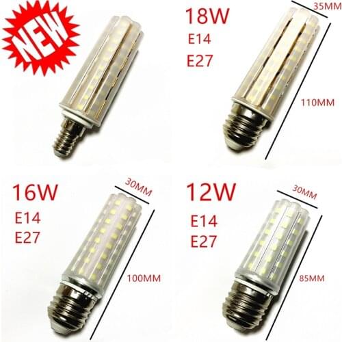New 12W 16W 18W 220V/AC Light Bulb E14 E27 LED Double Color Lamp SMD2835 Corn Bulb Light Bulb Corn Light chandelier warm white