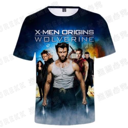 New Summer X-Men Wolverine 3D T Shirts Men Women Children Fashion Short Sleeve Printed T-shirt Casual Tops Cool Tee Clothing