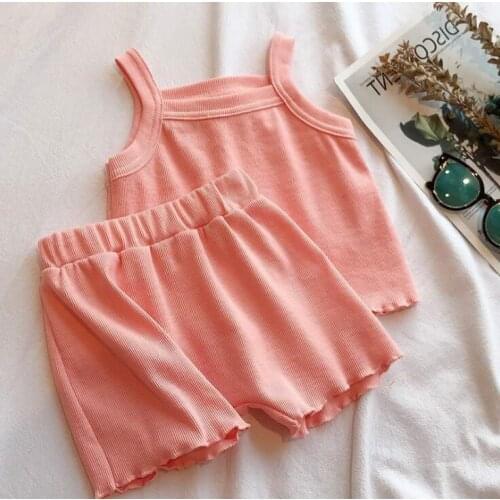 Baby Girl Pajamas Cute Short Sleeve Pajamas Set Kids Pyjamas Child Cotton Pijama Boy Homewear Clothes