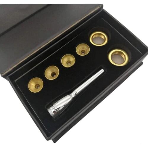 Professional Trumpet Mouthpiece 4 Headpieces Gold-Plated 3C 3B 2C 2B Set With Box Musical Instrument Accessories