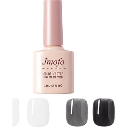 Penetrating Black White Nail Polish Glue Ice White Stocking Net Red White Light Therapy Glue Milky Protein Color Nail Polish 8ml