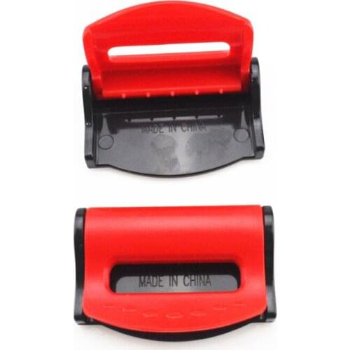 Car Seat Belt Buckle Adjusters Clip Locking Stopper Clamp Strap pair Seat Belt Buckle Adjusters Sturdy Plastic Stopper