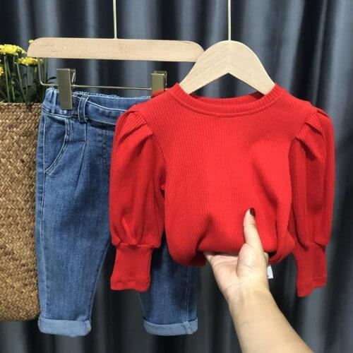 Girls' Bottoming Shirt Autumn Korean Baby Autumn Clothes Fashion Top Princess Autumn 2020 New Style Children Baby Kids Clothing