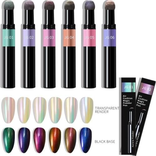 Nail Powder Pen Glitter Decor Mirror Effect Nail Manicure Pigment Equipment Gel Nail Polish Nail Art Tool