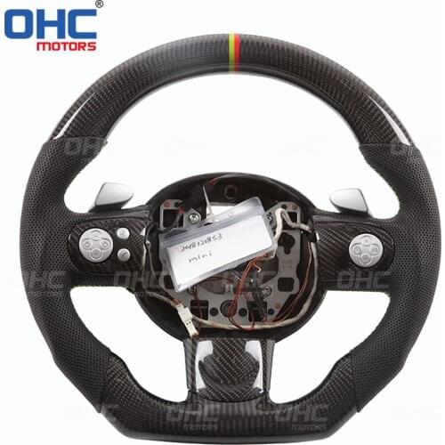Real Carbon Fiber steering wheel for Mini R50 R52 R53 R55 R56 R57 R58 JC-W