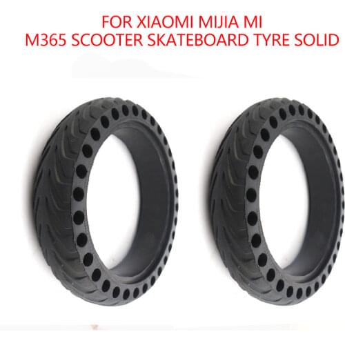 For Xiaomi Mijia M365 Scooter Skateboard Tyre Solid Hole Tires Shock Absorber Non-Pneumatic Tyre Damping Rubber Tyres