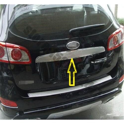 Car-Styling STAINLESS STEEL TAILGATE BOOT REAR DOOR GRAB HANDLE TRIM COVER for Hyundai Santa Fe /ix45 2010~2012