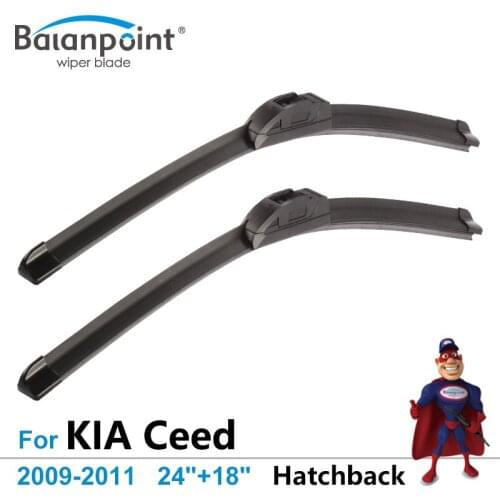 Windscreen Wiper for KIA Ceed Hatchback 2009-2011 24"+18", Set of 2, Top Windshield Wipers