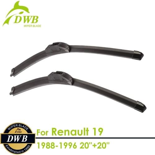 Wiper Blades for Renault 19 1988-1996 20"+20", 2pcs Free Shipping, Windshield Wipers Replacement