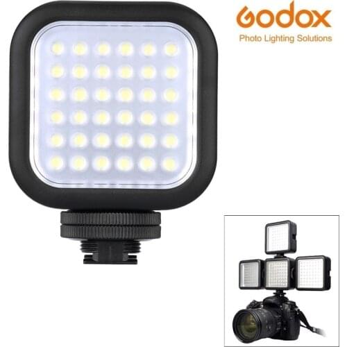 Godox LED36 LED Video Light 36 5500~6500K LED Lights For DSLR Camera Camcorder mini DVR Wedding News Interview photography