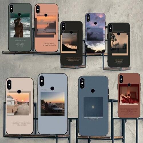 Songs lyrics Aesthetic art pattern Phone Case For Xiaomi Redmi note 7 8 9 t max3 s 10 pro lite Luxury brand shell funda coque