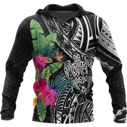 3D Hoodie Amazing Hibiscus Turtle Unisex Deluxe For Men/Women Sweatshirt Spring Casual Pullover Zipper Streetwear