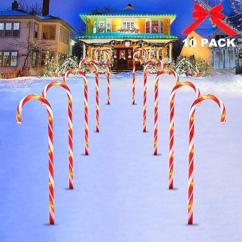 USB/Solar Energy Cane Lights Christmas Outdoor Garden Decor Holiday Lighting Fairy Light Christmas New Year Home Decoration