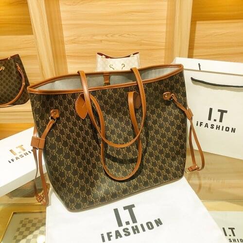 MK High Quality Womens Soft Leather Shoulder Bags Classic Shopping Bag Luxury Designer Handbag and Purse Bucket bag