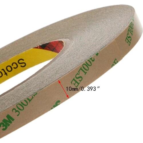 10mm 300LSE Double Sided Adhesives Tapes SUPER STICKY HEAVY DUTY ADHESIVE TAPE for DIY Craft - Length 55m